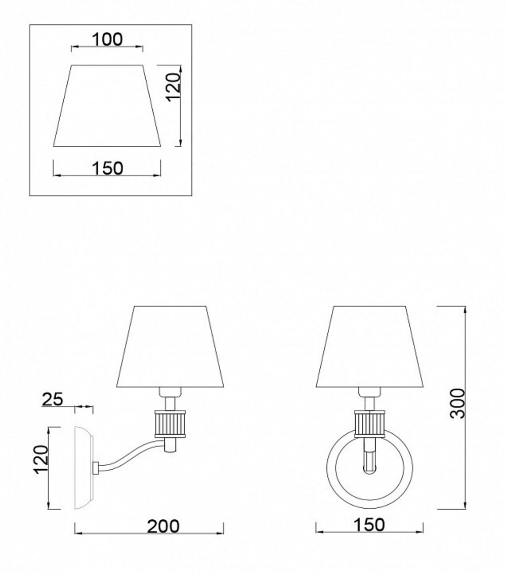 Бра Freya Clarissa FR5020WL-01CH