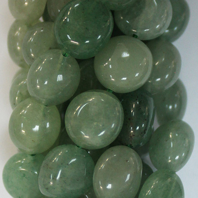 Авантюрин (индийский нефрит) галтовка бусины 8-10мм