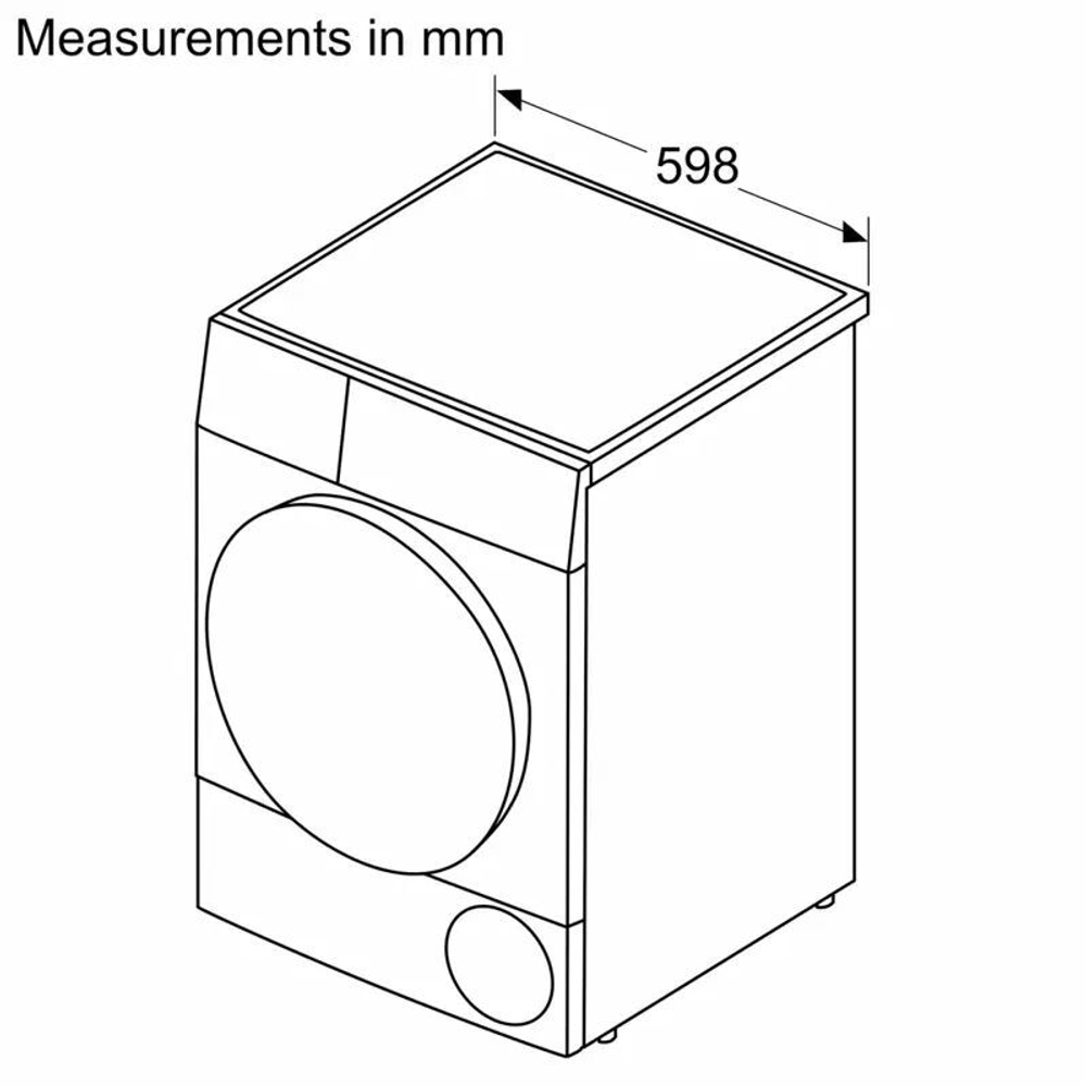 Сушильная машина BOSCH WTN86202ME Serie 4, серебристая