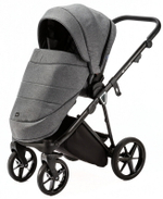 Детская коляска Adamex Belissa 3 в 1 B-PS34 (Т.СЕР.ТК+ГРАФИТ ПЕРЛ.ПЕРФ.КОЖА)