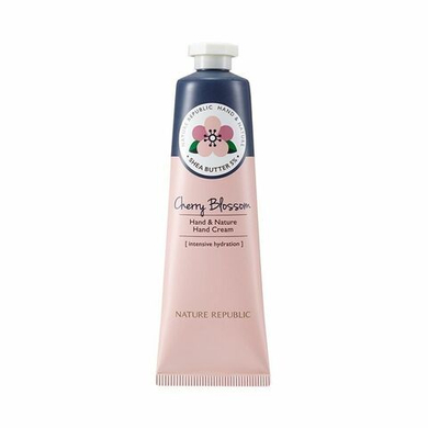 NATURE REPUBLIC Крем для рук с ароматом цветущей вишни Hand&Nature Cherry Blossom Hand Cream, 30 мл