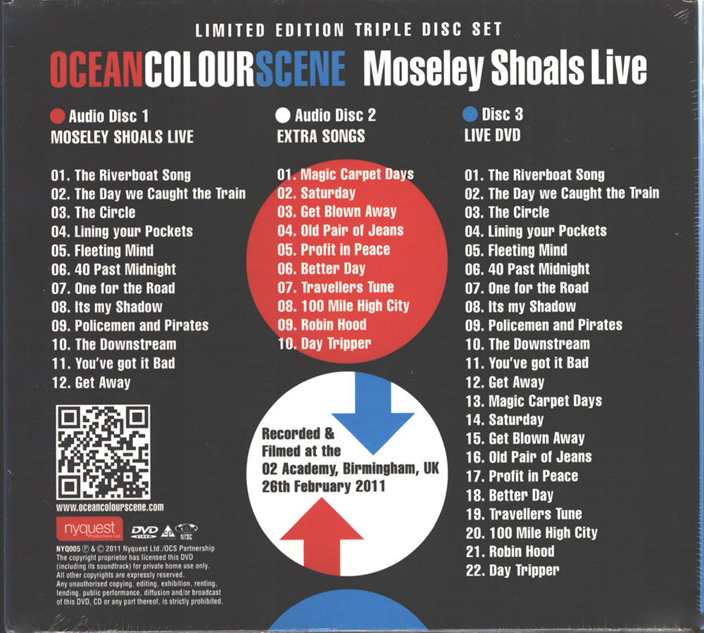 Ocean Colour Scene / Moseley Shoals Live In Birmingham (Limited Edition)(2CD+DVD)