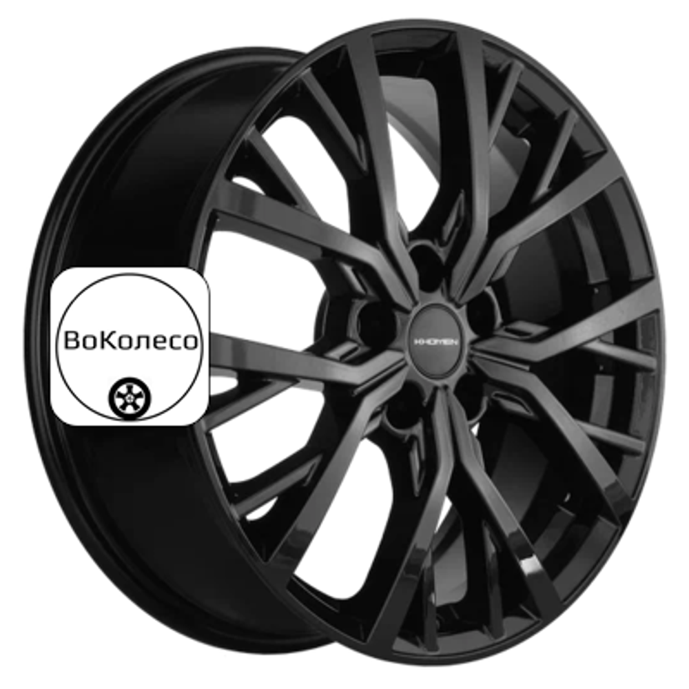 7x18/5x112 ET45 D57,1 KHW1806 (Karoq) Black Khomen Wheels