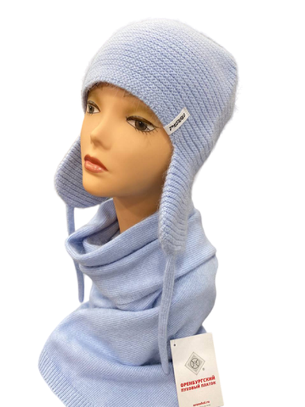 Шапка женская ШП406-04 голубая