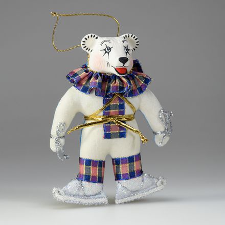 Ёлочная игрушка Медвежонок-Фигурист