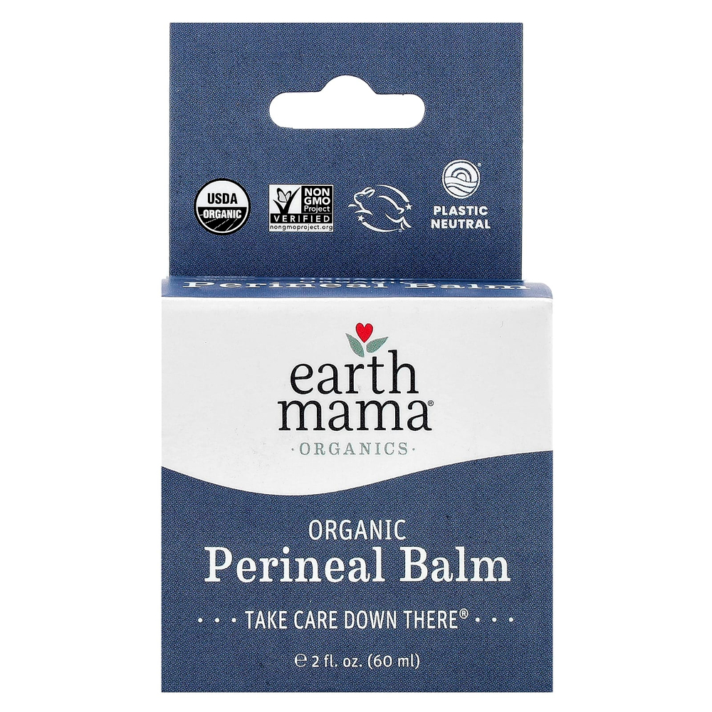 Earth Mama, Органический бальзам для промежности, 60 мл (2 жидк. Унции)
