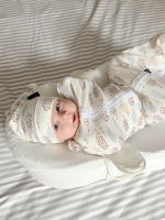 Пелёнка-кокон Mjölk Ёжики на экрю, уценка