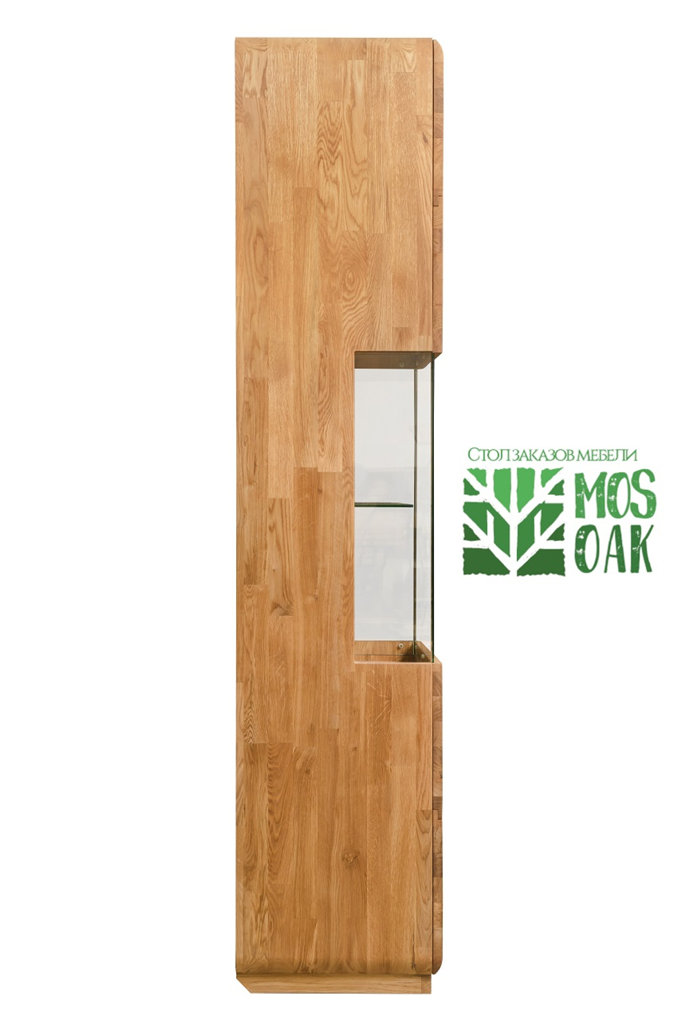 Шкаф с витриной из массива дуба Parma-1