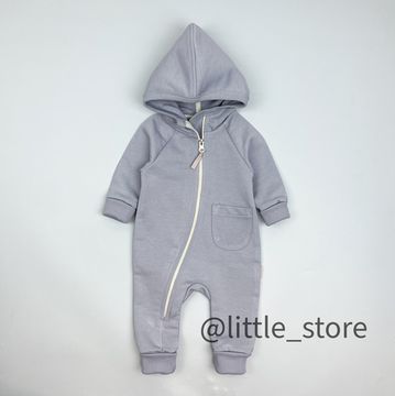 Комбинезон из футера "Simple" Серый туман