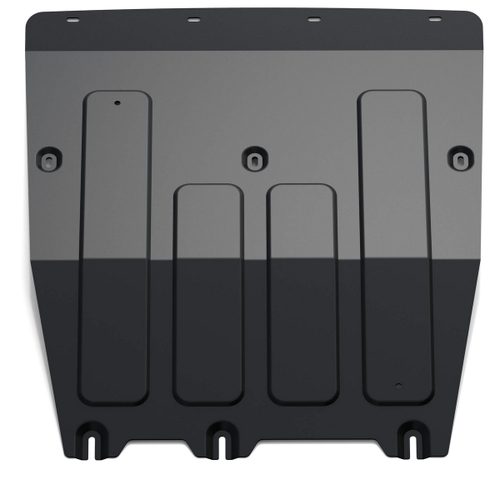 Защита картера и КПП Rival для MAN TGE (V - 2.0TDI (177 л.с.)) МКПП FWD (3.180) 2017-н.в./Volkswagen Crafter II (V - 2.0TDI (140/177 л.с.)) МКПП FWD 2016-н.в., сталь 1.8 мм, с крепежом, штампованная, 111.5858.1