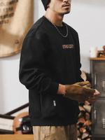 Американский ретро свитер мужской с вставками от бренда Jerrueno