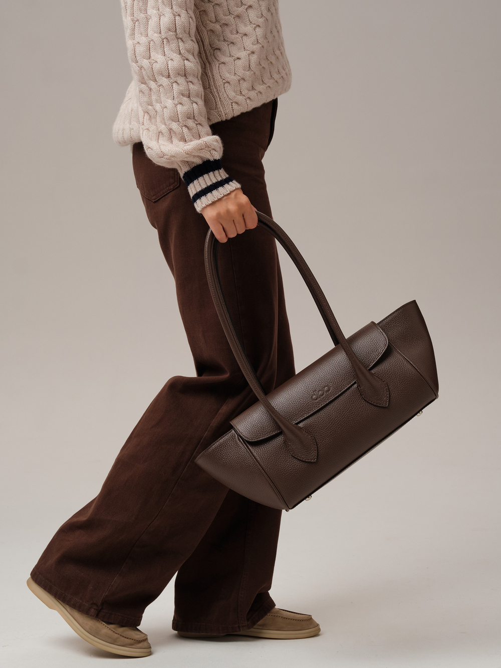 Кожаная сумка DBR 31341 темно-коричневый