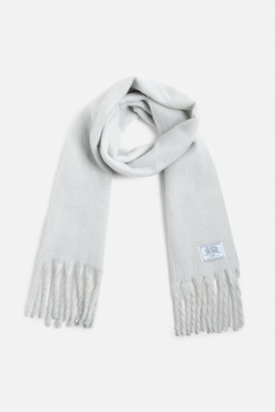 ZARA ШАРФ ИЗ РЕЛЬЕФНОЙ ТКАНИ, СВЕТЛО-ГОЛУБОЙ