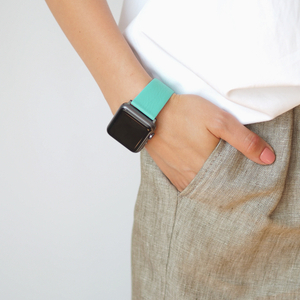 Ремешок кожаный для Apple Watch 42/44mm Classic цвета тиффани