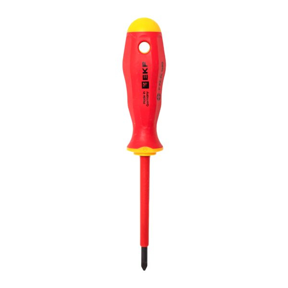 Отвертка Professional PZ-FL1x80 мм VDE 1000В EKF