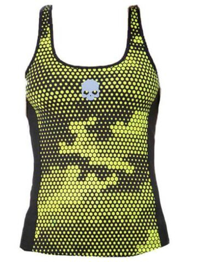 Топ теннисный Hydrogen Tech Camo Tank Top - Yellow
