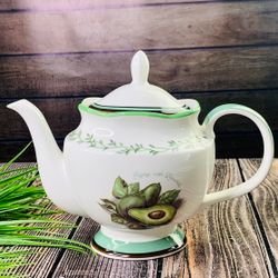 Lenardi 109-072 Чайник 1200мл АВОКАДО в под.уп.(х12)Фарфор