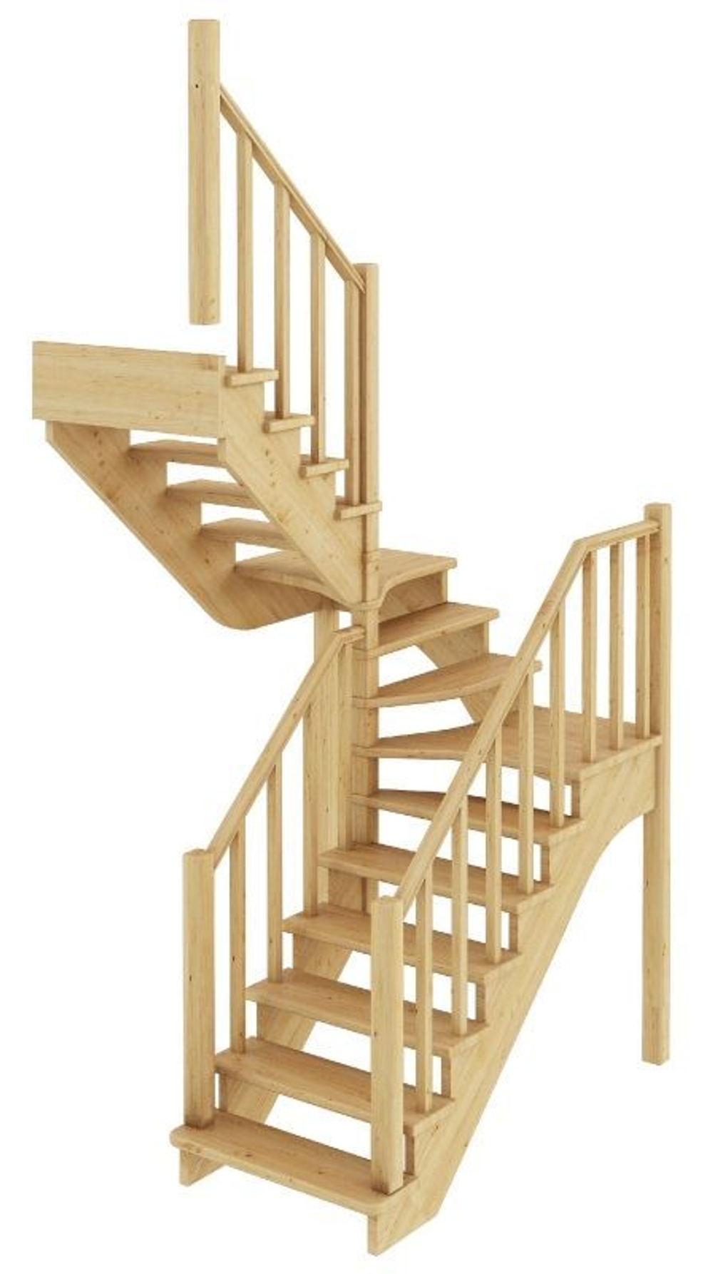 Лестница на второй этаж К-034м Левая