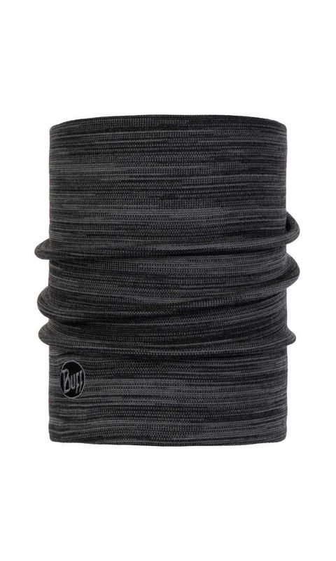Теплый шерстяной шарф-труба Buff Wool Heavyweight Castlerock Grey Multi Stripes Фото 1