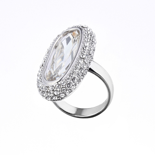 "Фортадо" кольцо в родиевом покрытии из коллекции "Королева" от Jenavi