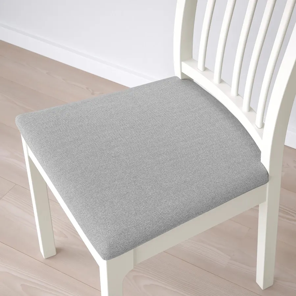 Стол и 8 стульев - IKEA EKEDALEN/ЭКЕДАЛЕН ИКЕА, 180х240x90 см, белый/серый