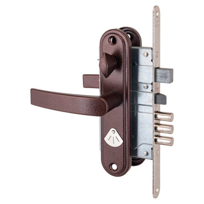 Замок Рязань врезной ЗВ 9-8.3/13 ЗЩ ЗД РФ46-002Ш медь лев. с/руч 88011