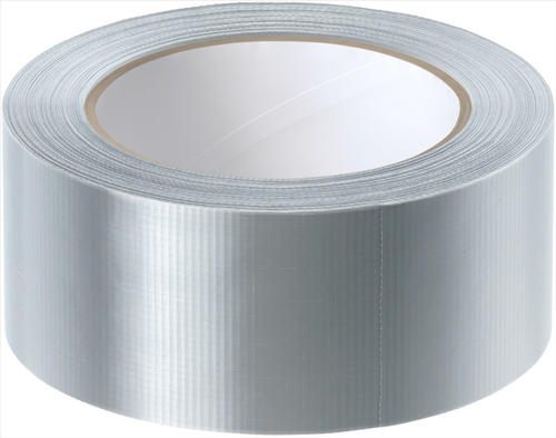 Лента клейкая армированная 50мм*50м, серая 6/36, цветная этикетка