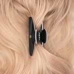 Balmain Hair Couture Краб черно-белый размер M Cellulose Acetate Pince a Cheveux Medium Black/White