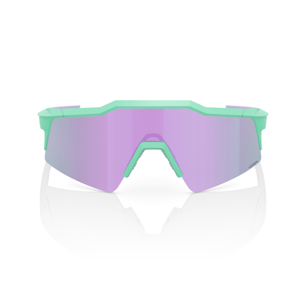 Спортивные очки с диоптриями 100% Speedcraft SL / Soft Tact Mint / HiPER Lavender Mirror Lens