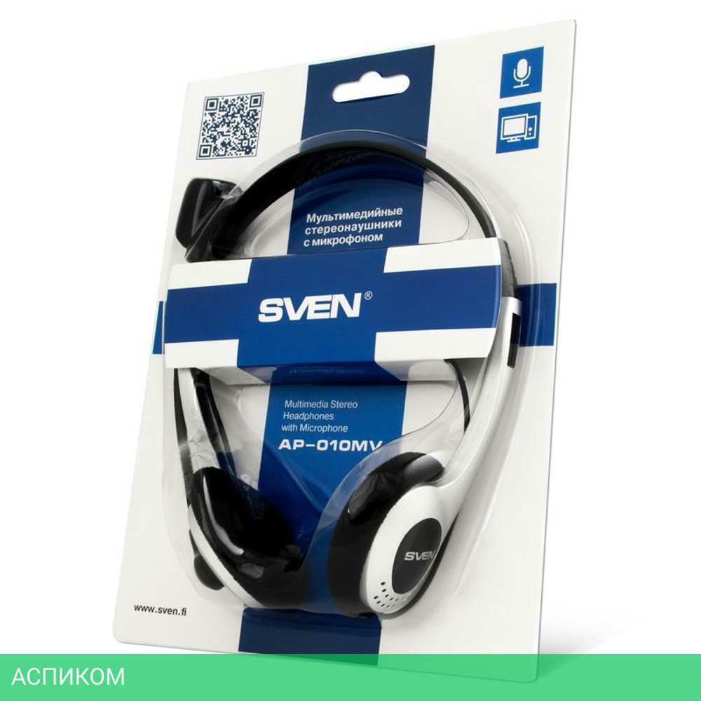 Гарнитура Sven AP-010MV Silver/Black (SV-0410010MV)