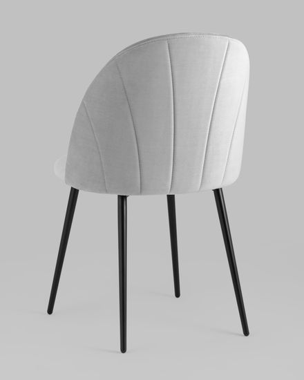 Стул Логан NEW велюр светло-серый 2 шт