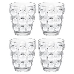 НАБОР СТАКАНОВ "BUBBLES" 4 ШТ./280 МЛ