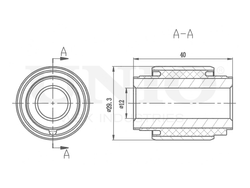 Сайлентблок задней тяги стабилизатора UNIO RMP-20376