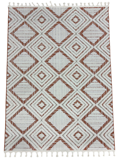 Ковер Vicenza B0142A Cream/Orange Прямоугольник