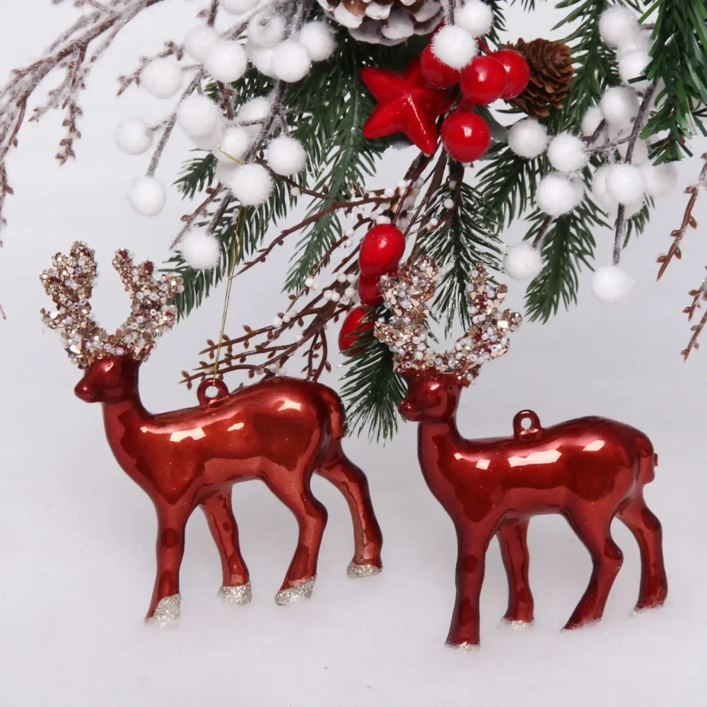 Набор украшений SHINE «Magic deer» 12,5х10,5 см (2 шт.), copper