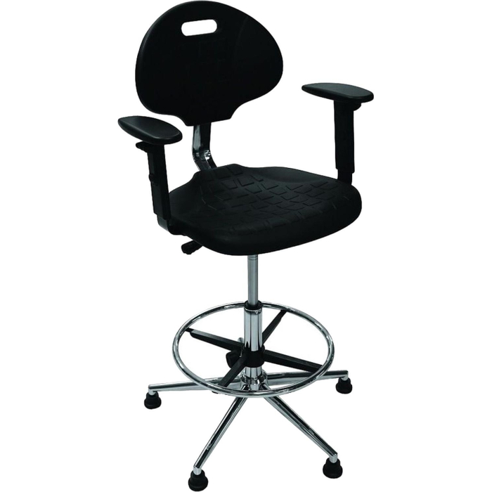 Стул для творческих людей Pro industrial с подл. полиур. черный, хром (S30299091300)
