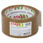 Клейкая лента 50*66, коричневая, 40мкм, Staff