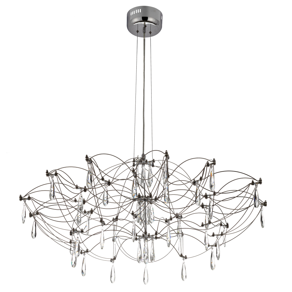 Citilux ASTER CL208010 LED Хрустальная люстра с пультом