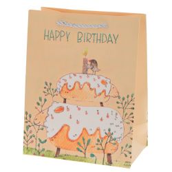 GAEM Пакет подарочный (бумага 210г/м2, блок 12шт), L18 W10 H23 см, 4в.