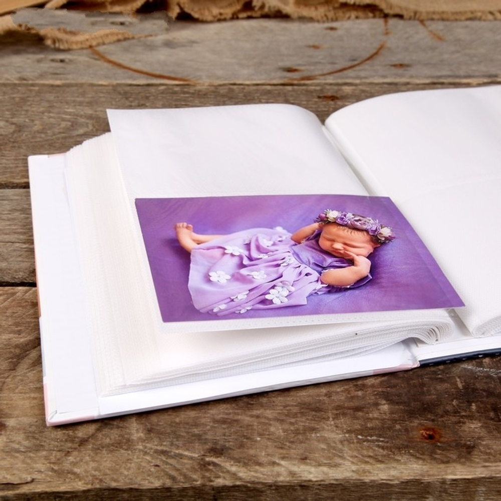 Фотоальбом 200 фото 10х15 см "Счастье. Малышу" 26,5х17,5х5 см   4353577