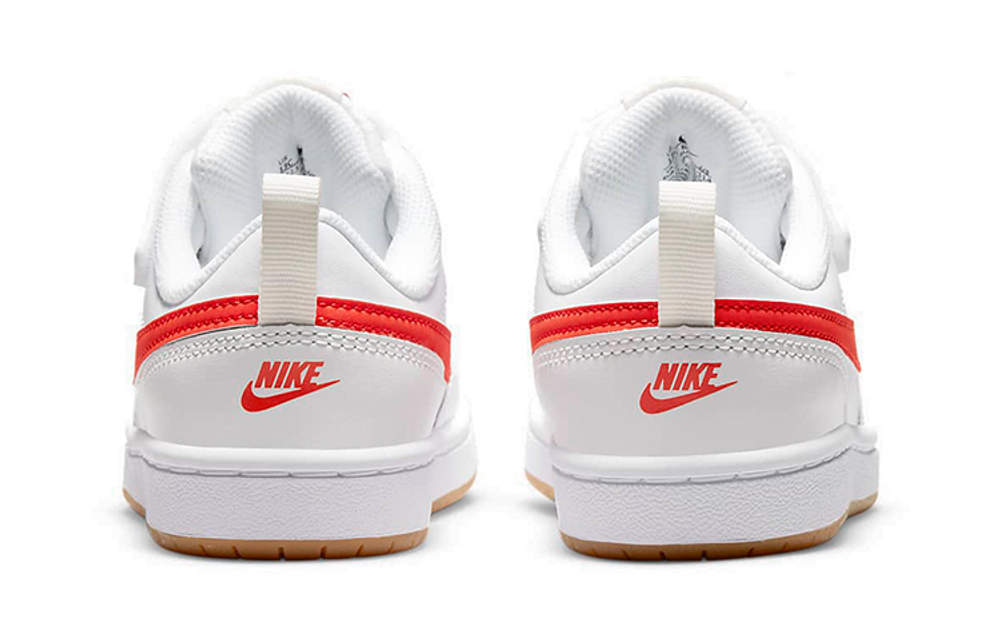 Детские кроссовки Nike Court Borough Low 2 'White Orange' BQ5451-114
