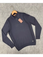 Лонгслив мужской, Поло с длинным рукавом