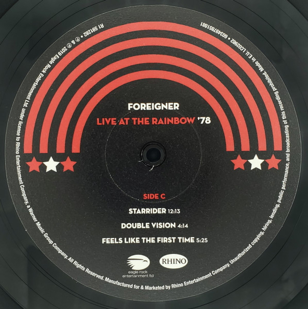Foreigner / Live At The Rainbow ‘78 (2LP)