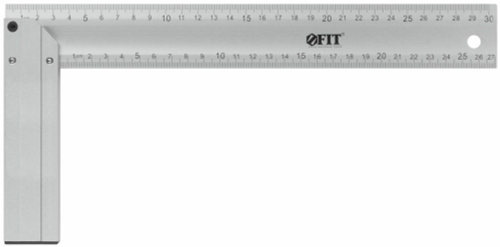 Угольник столярный литой алюмиевый FIT Профи 300 мм (19553)
