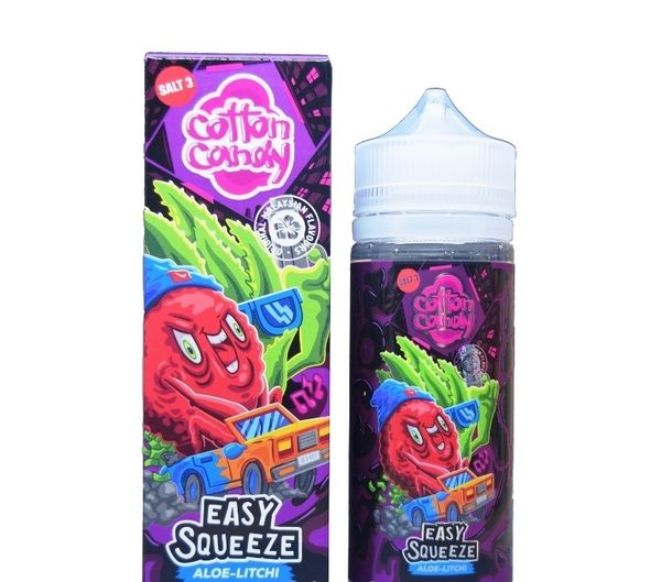 Купить Cotton Candy Easy Squeeze (Salt) - Aloe-Litchi 120 мл