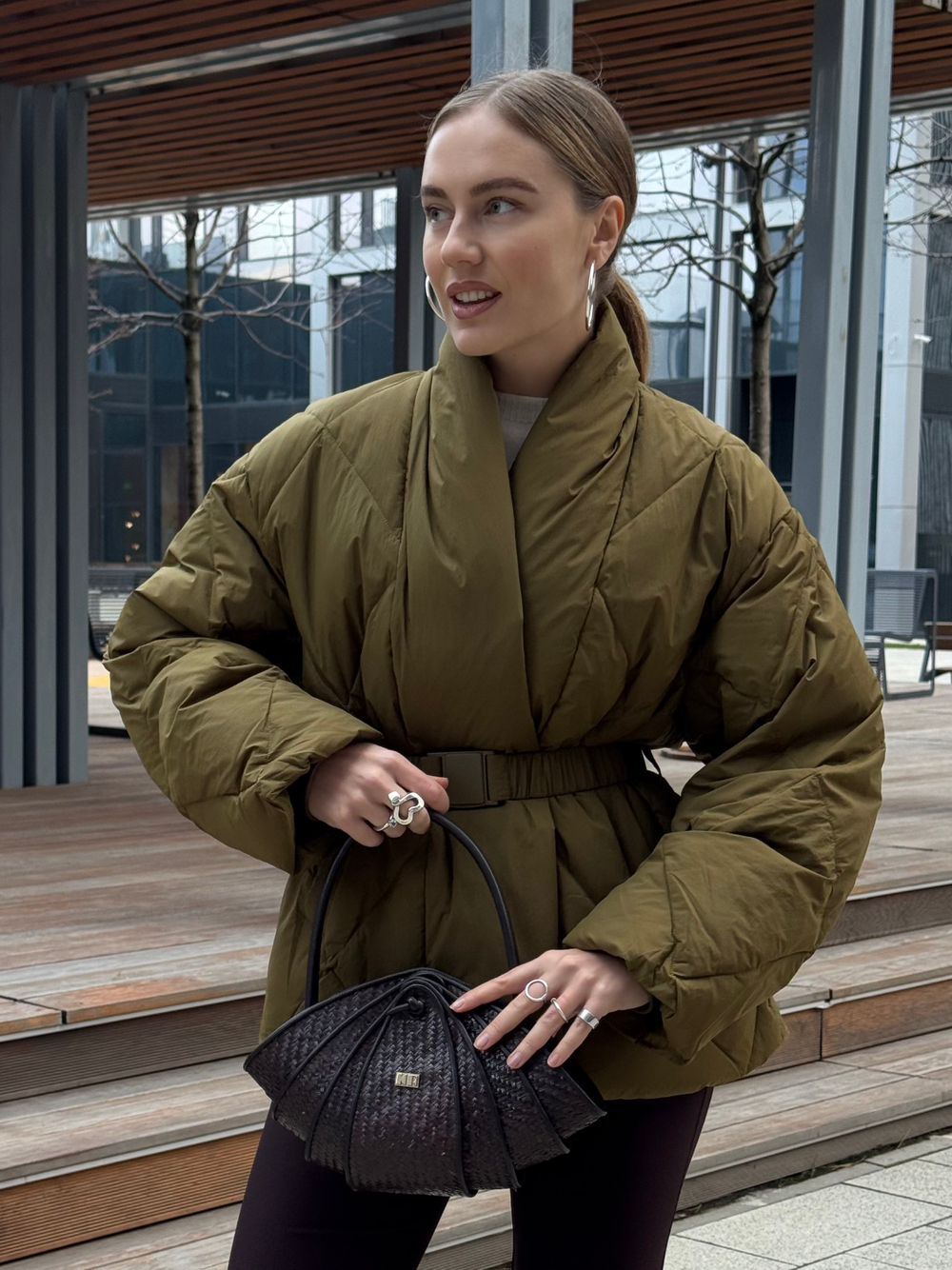 Пуховик Орли олива