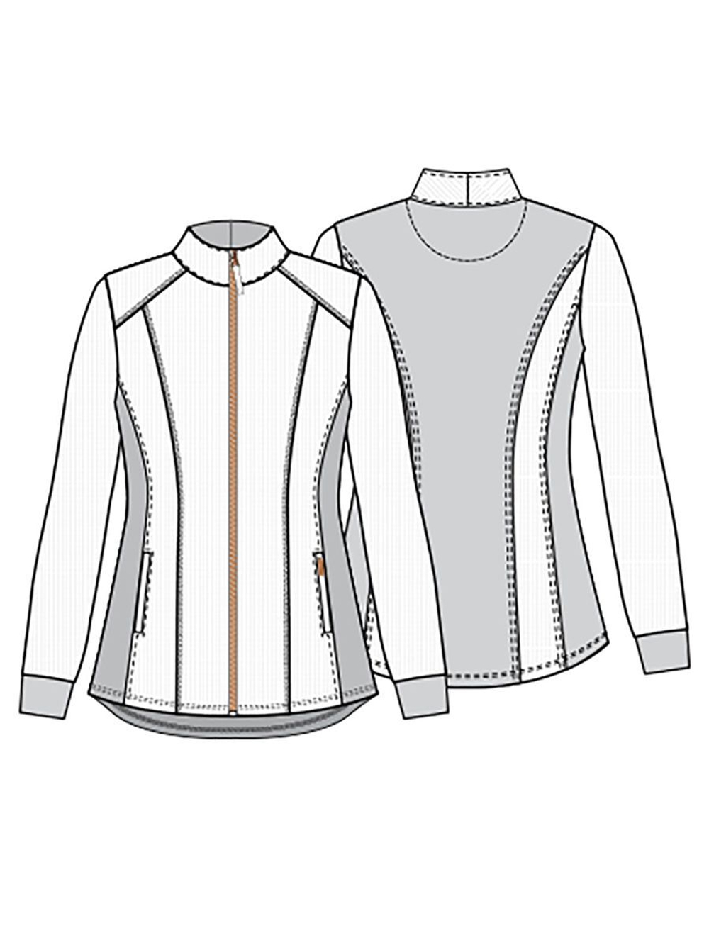 Куртка медицинская женская Cherokee CK365, синий, XL