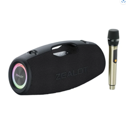 Портативная колонка Zealot "S78M", с микрофоном, 120W, влагозащита, Bluetooth, черная
