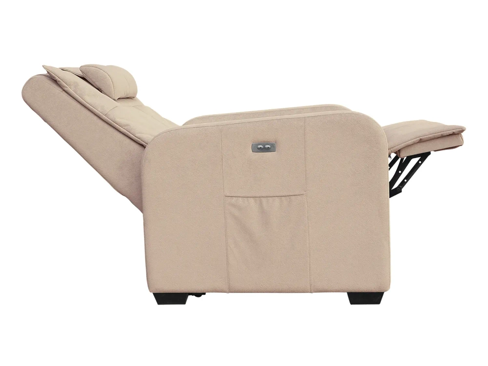 Кресло-реклайнер электрический с подъемом и массажем FUJIMO LIFT CHAIR Ваниль