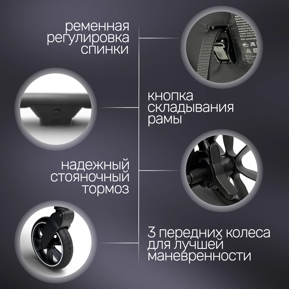 Прогулочная коляска для двойни BubaGO DUO X